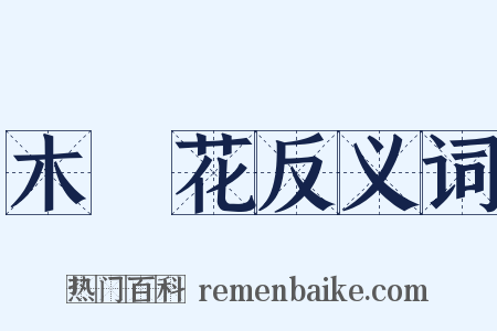 木蘭花反义词是什么意思的图片